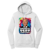 Dazed And Very Confused Joe Biden Hippie Women's Pullover Hoodie