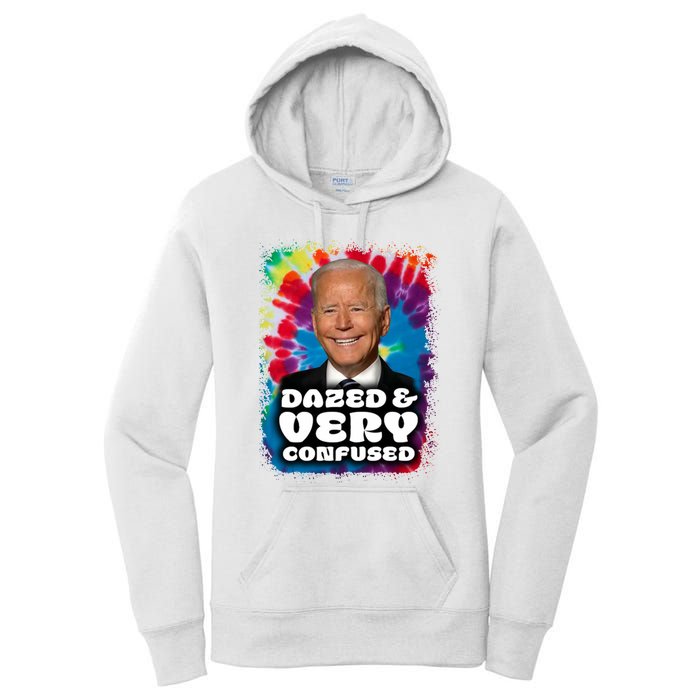 Dazed And Very Confused Joe Biden Hippie Women's Pullover Hoodie