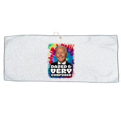 Dazed And Very Confused Joe Biden Hippie Large Microfiber Waffle Golf Towel