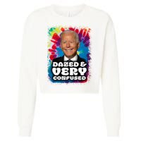 Dazed And Very Confused Joe Biden Hippie Cropped Pullover Crew