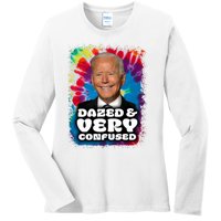 Dazed And Very Confused Joe Biden Hippie Ladies Long Sleeve Shirt