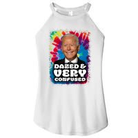 Dazed And Very Confused Joe Biden Hippie Women’s Perfect Tri Rocker Tank