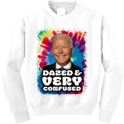 Dazed And Very Confused Joe Biden Hippie Kids Sweatshirt