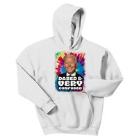 Dazed And Very Confused Joe Biden Hippie Kids Hoodie