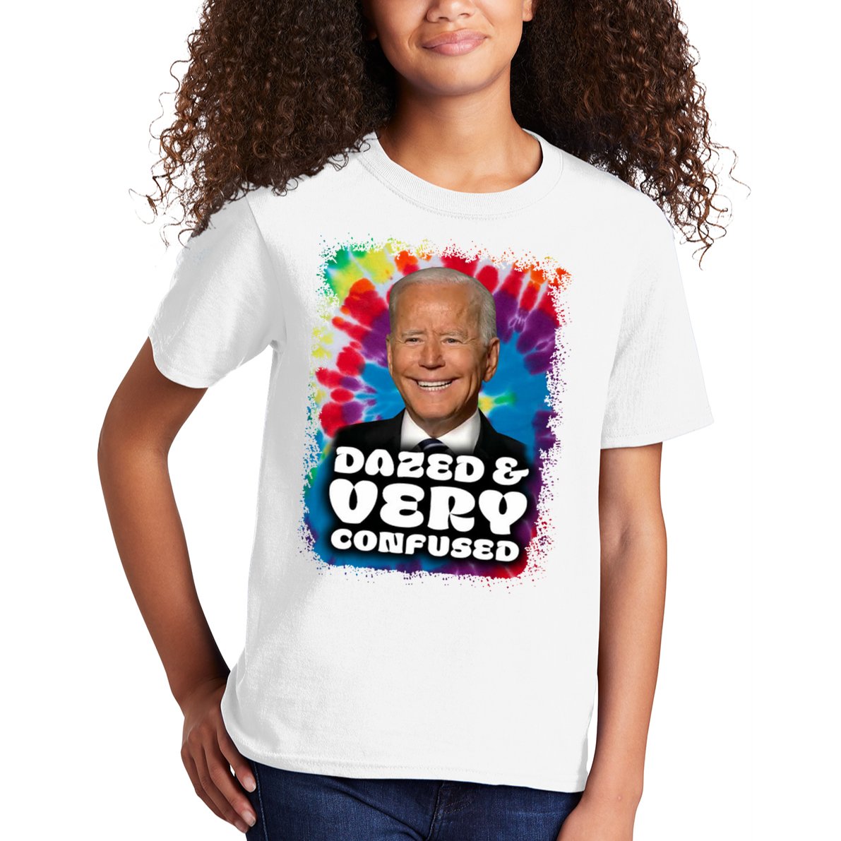 Dazed And Very Confused Joe Biden Hippie Kids T-Shirt
