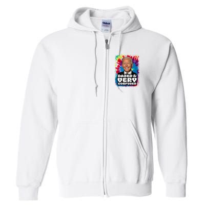 Dazed And Very Confused Joe Biden Hippie Full Zip Hoodie