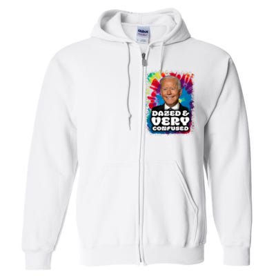 Dazed And Very Confused Joe Biden Hippie Full Zip Hoodie