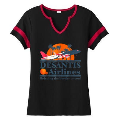 DeSantis Airlines Vintage Ladies Halftime Notch Neck Tee