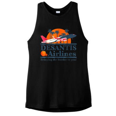 DeSantis Airlines Vintage Ladies PosiCharge Tri-Blend Wicking Tank