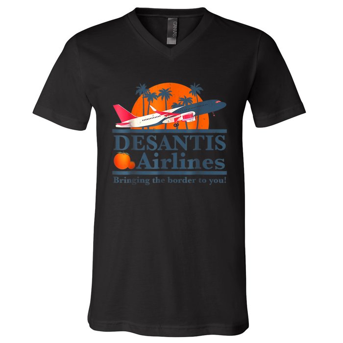 DeSantis Airlines Vintage V-Neck T-Shirt