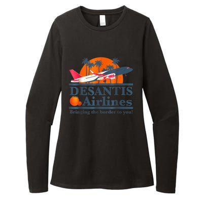 DeSantis Airlines Vintage Womens CVC Long Sleeve Shirt