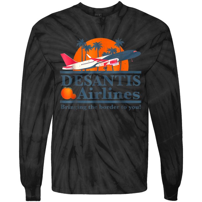 DeSantis Airlines Vintage Tie-Dye Long Sleeve Shirt