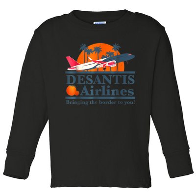 DeSantis Airlines Vintage Toddler Long Sleeve Shirt