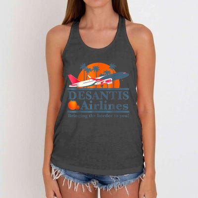 DeSantis Airlines Vintage Women's Knotted Racerback Tank