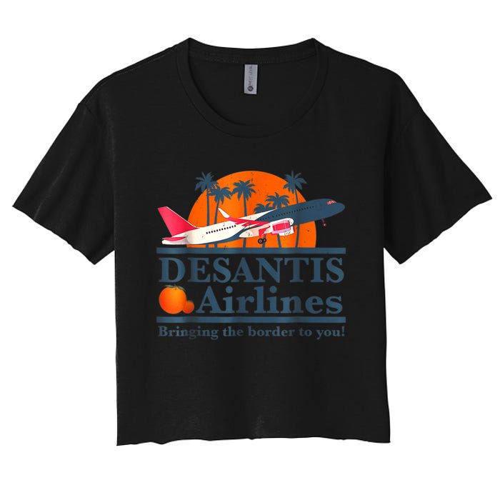 DeSantis Airlines Vintage Women's Crop Top Tee