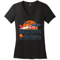 DeSantis Airlines Vintage Women's V-Neck T-Shirt