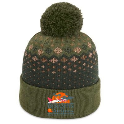 DeSantis Airlines Vintage The Baniff Cuffed Pom Beanie