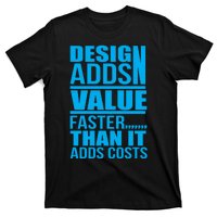 Design Adds Value Faster Than It Adds Costs T-Shirt