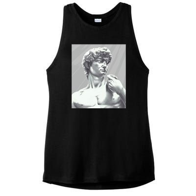 David Statue Ladies PosiCharge Tri-Blend Wicking Tank