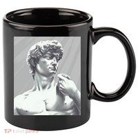 David Statue 11oz C Handle Ceramic Mug
