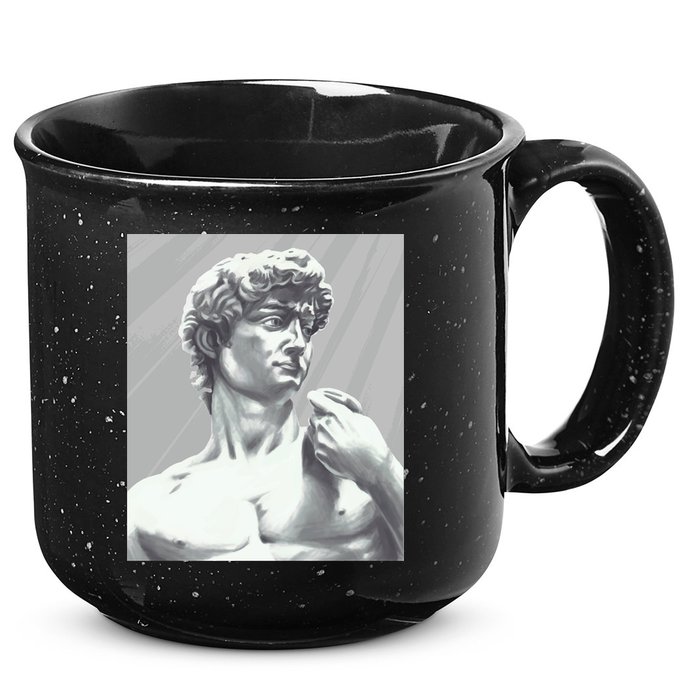 David Statue 15oz Campfire Ceramic Mug