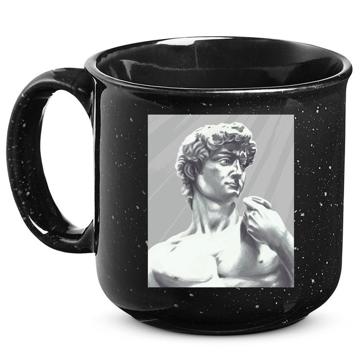 David Statue 15oz Campfire Ceramic Mug