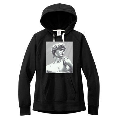 David Statue Women's Fleece Hoodie