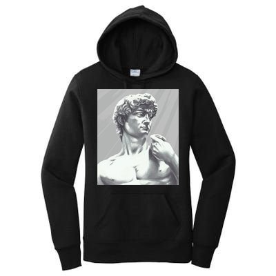 David Statue Women's Pullover Hoodie