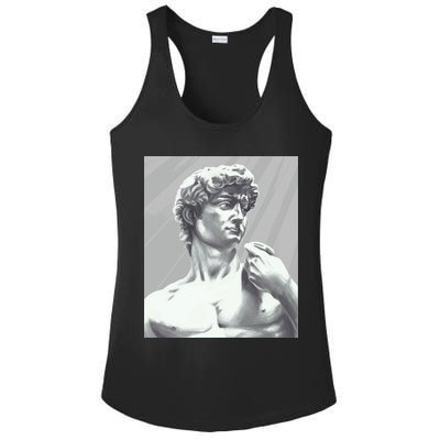 David Statue Ladies PosiCharge Competitor Racerback Tank