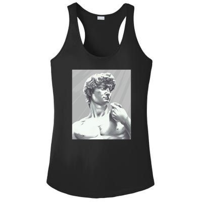 David Statue Ladies PosiCharge Competitor Racerback Tank