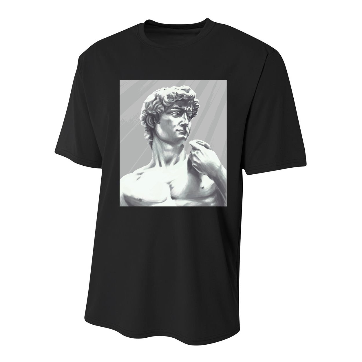 David Statue Youth Performance Sprint T-Shirt