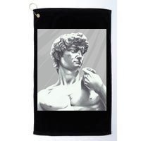 David Statue Golf Towel