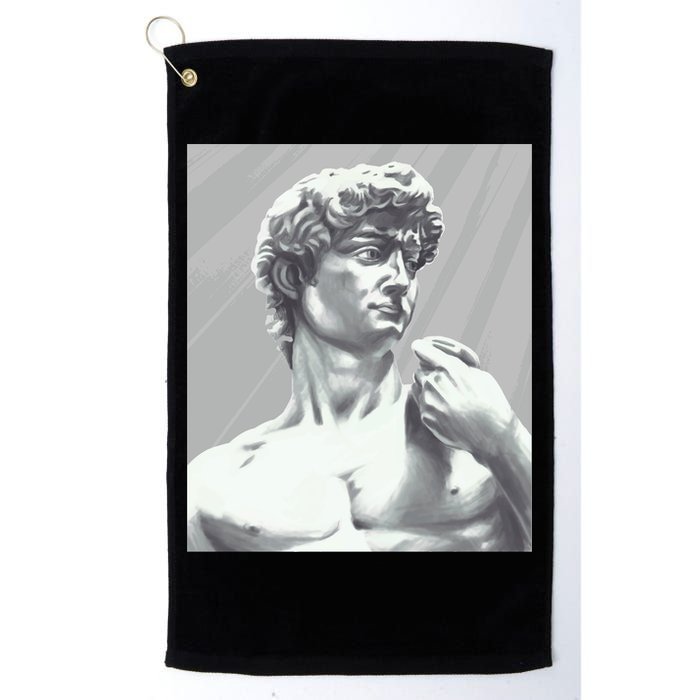 David Statue Golf Towel