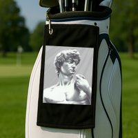 David Statue Golf Towel