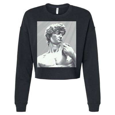 David Statue Cropped Pullover Crew