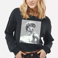 David Statue Cropped Pullover Crew
