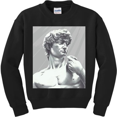David Statue Kids Sweatshirt