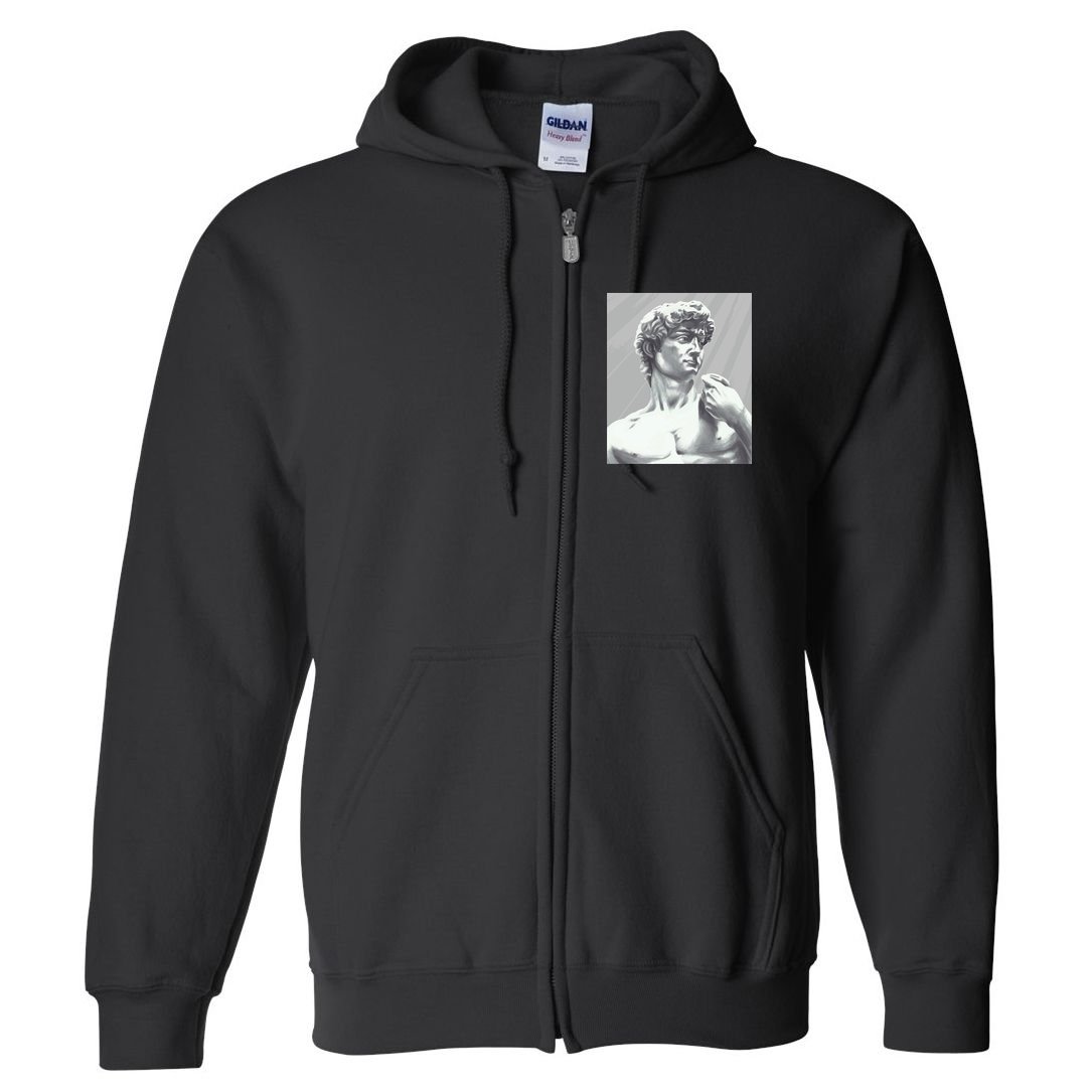 David Statue Full Zip Hoodie