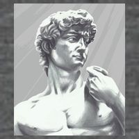 David Statue 7-Panel Snapback Hat