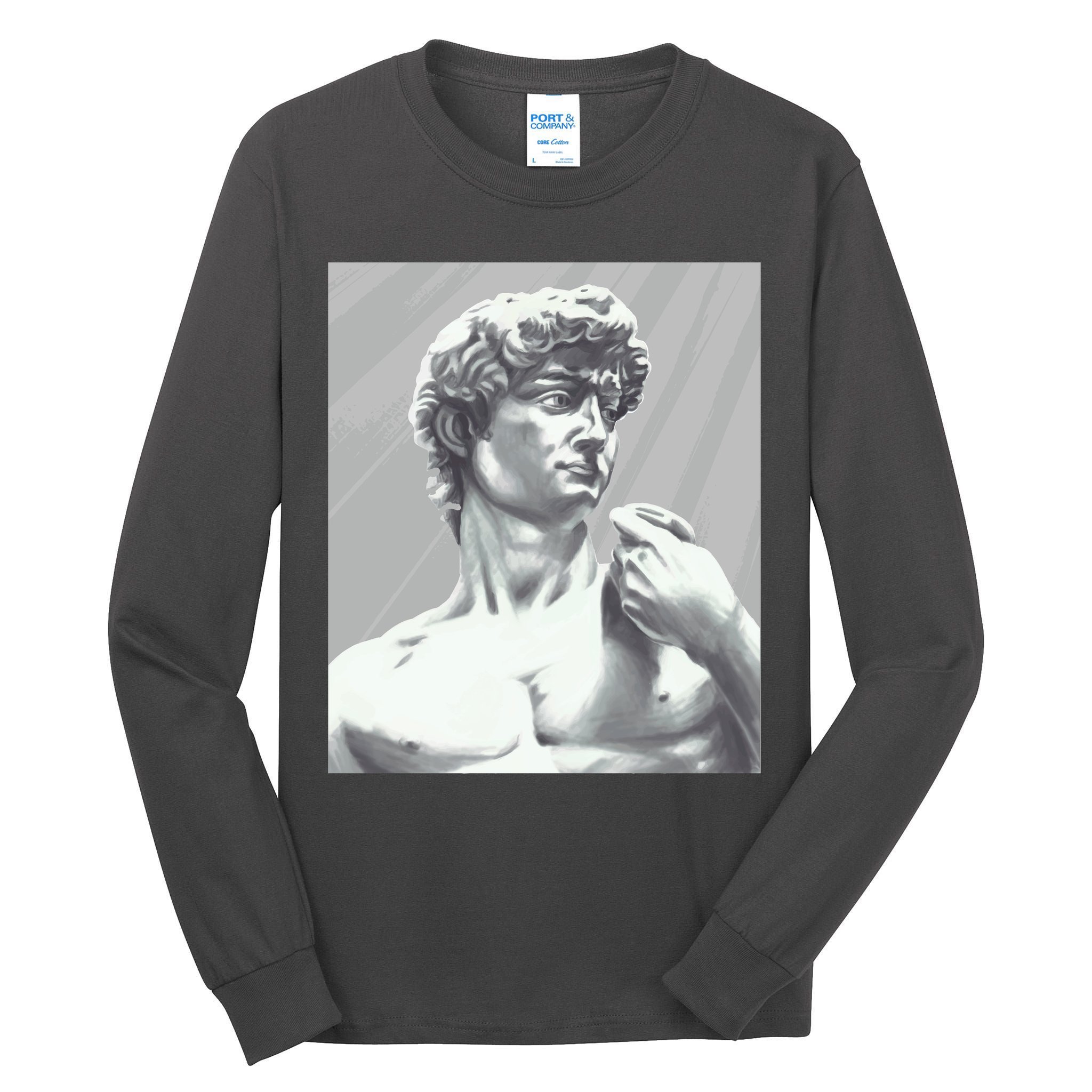 David Statue Tall Long Sleeve T-Shirt