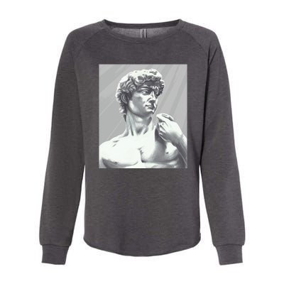 David Statue Womens California Wash Sweatshirt