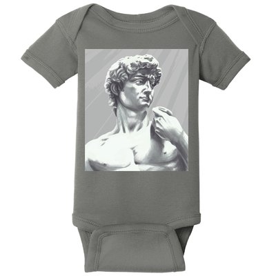 David Statue Baby Bodysuit