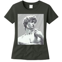 David Statue Womens T-Shirt