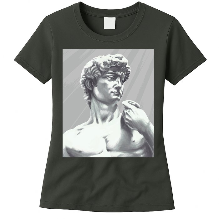 David Statue Womens T-Shirt