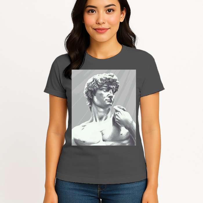 David Statue Womens T-Shirt