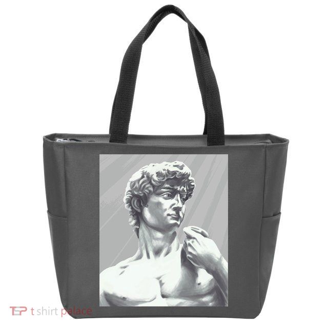 David Statue Zip Tote Bag
