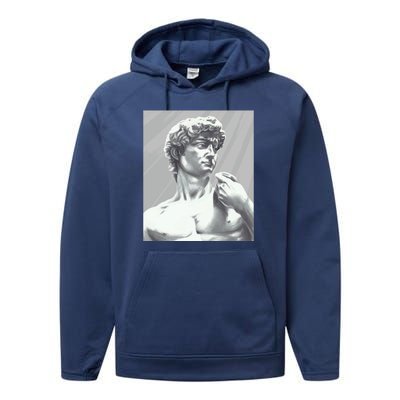 David Statue Performance Fleece Hoodie