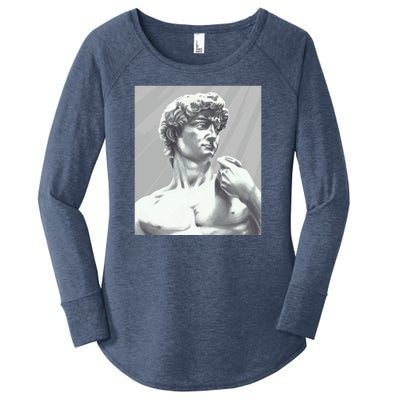 David Statue Women's Perfect Tri Tunic Long Sleeve Shirt