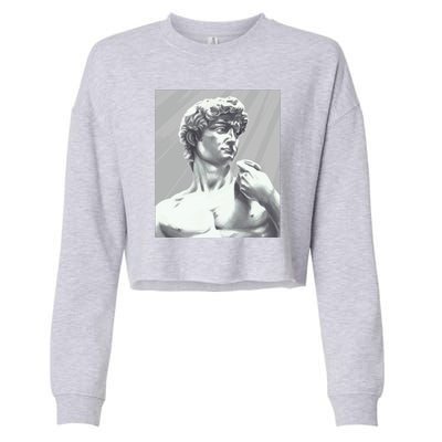 David Statue Cropped Pullover Crew