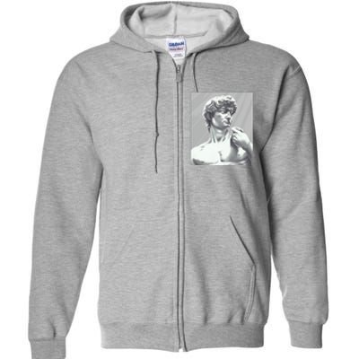 David Statue Full Zip Hoodie